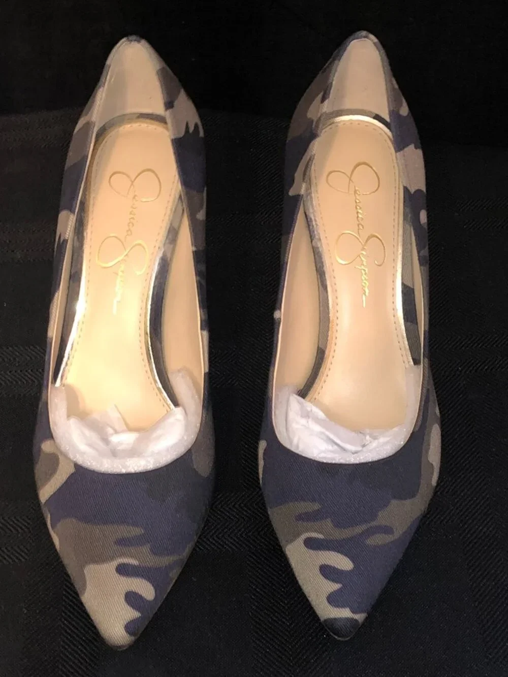 Jessica Simpson Carpena Camo Pump Heels Women Size 7.5 M Fatigue Camouflage